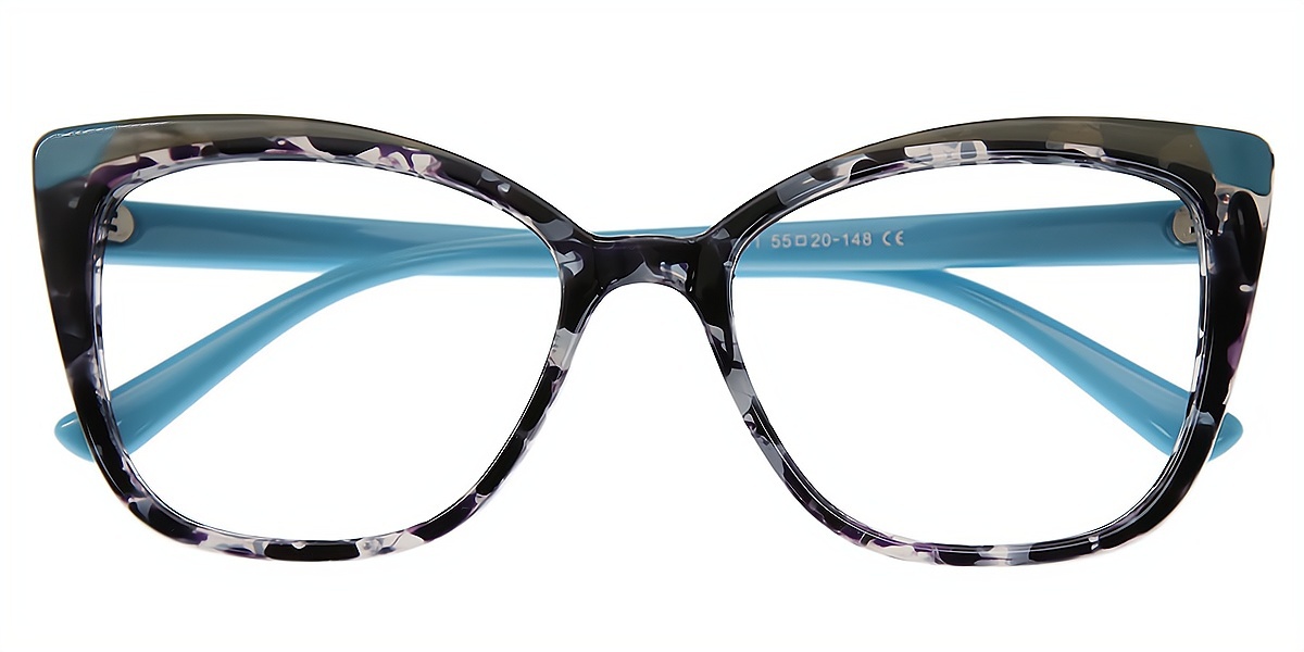 Blue Black Cat Eye Modish TR90 Eyeglasses