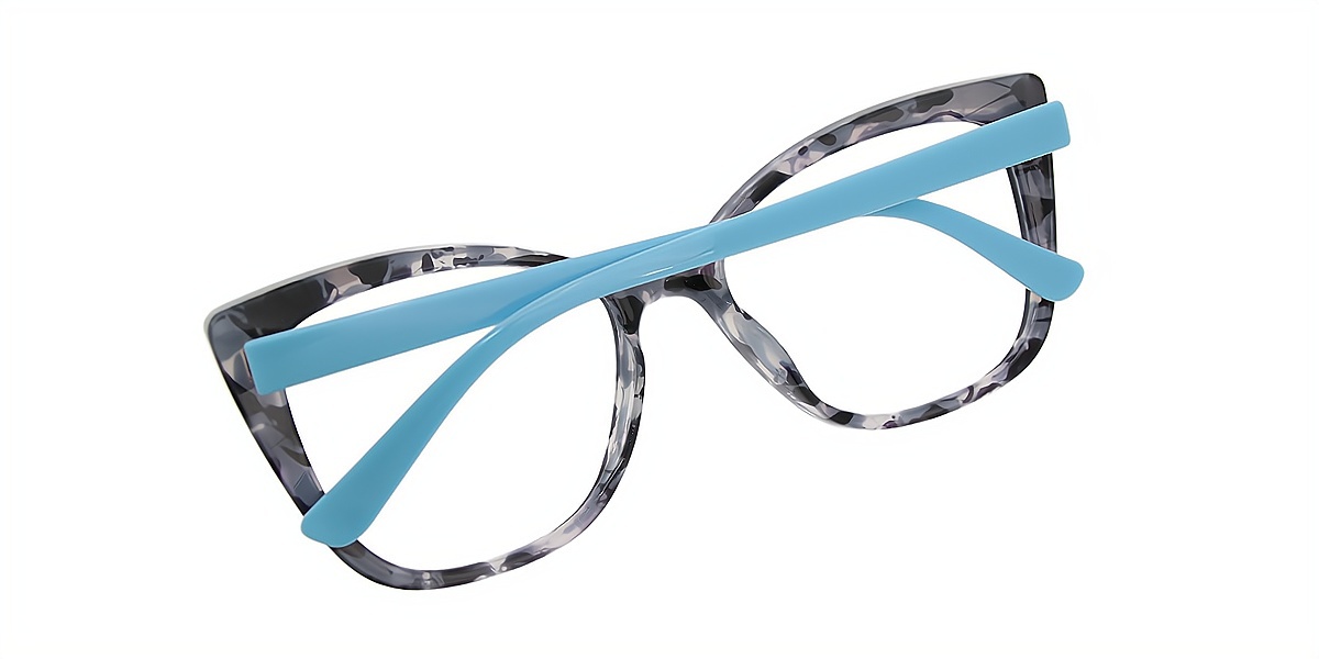 Blue Black Cat Eye Modish TR90 Eyeglasses