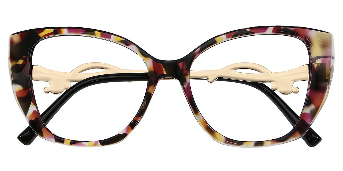 Mix Butterfly Modish Mixed Materials Eyeglasses