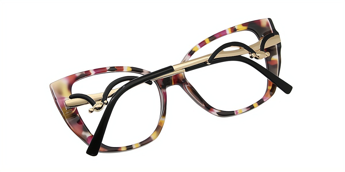 Mix Butterfly Modish Mixed Materials Eyeglasses