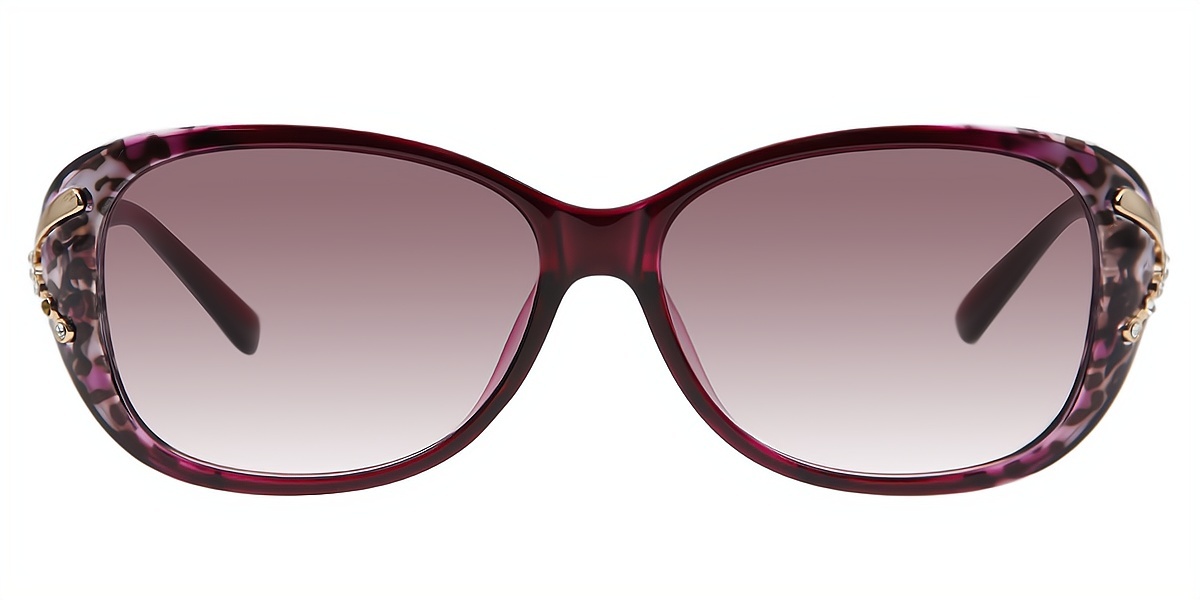 Purple Oval Fancy TR90 Eyeglasses