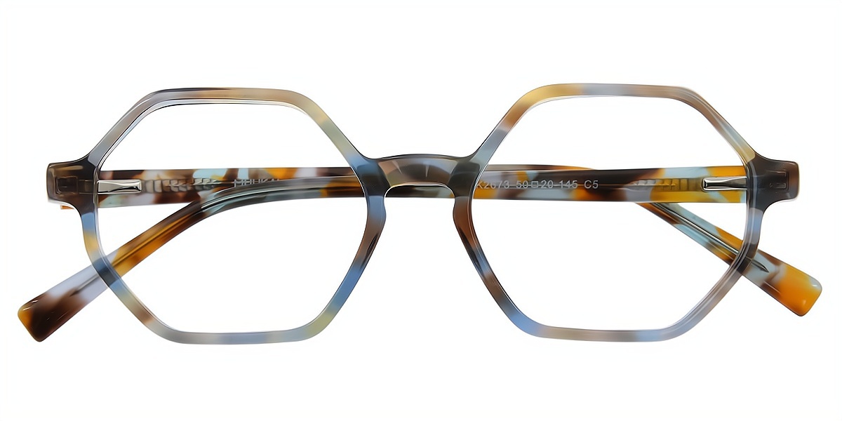 Mix Geometric Geek-Chic Acetate Eyeglasses