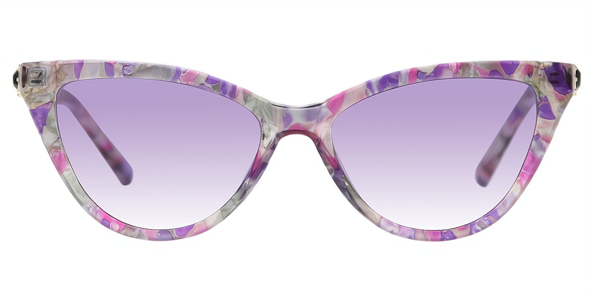 Purple Cat Eye Hipster Plastic Eyeglasses