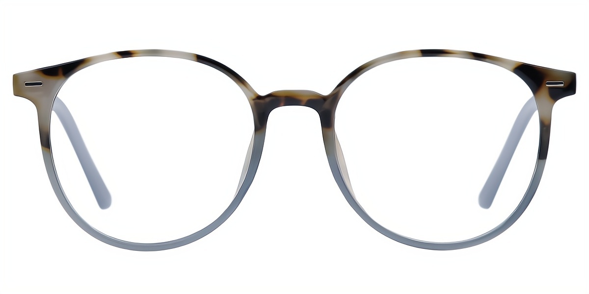 Blue Oval Chic Plastic Eyeglasses
