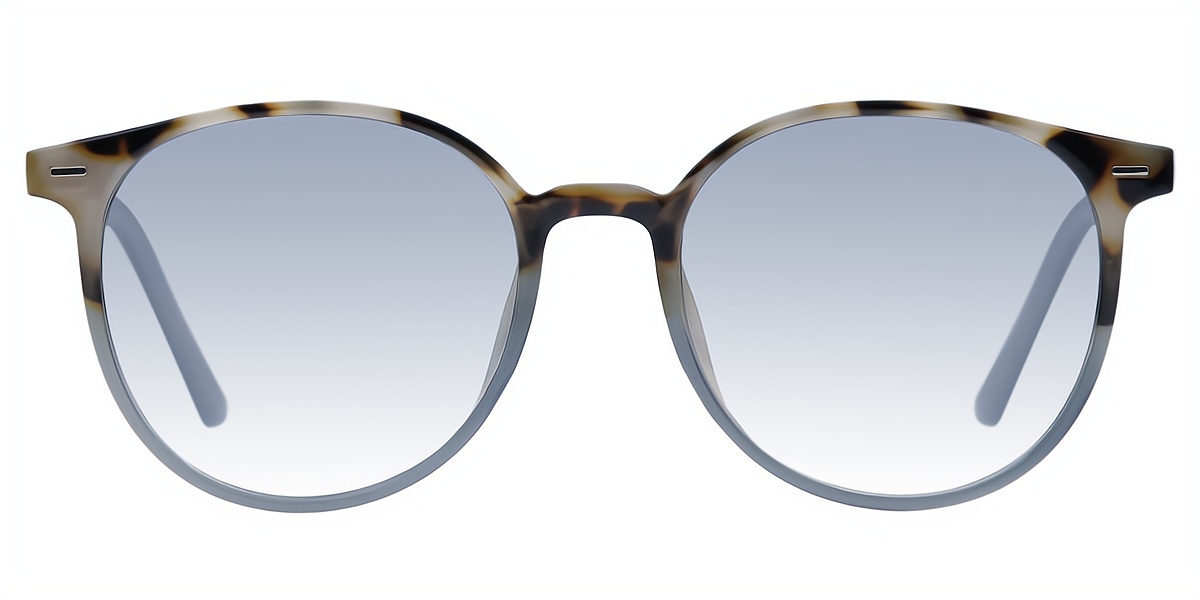 Blue Oval Chic Plastic Eyeglasses