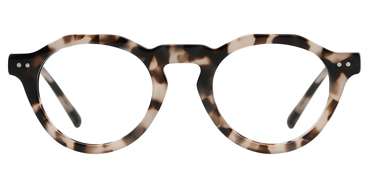 Tortoise Horn Keyhole Bridge Acetate Eyeglasses