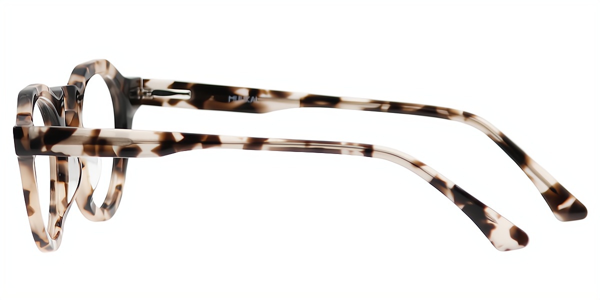 Tortoise Horn Keyhole Bridge Acetate Eyeglasses