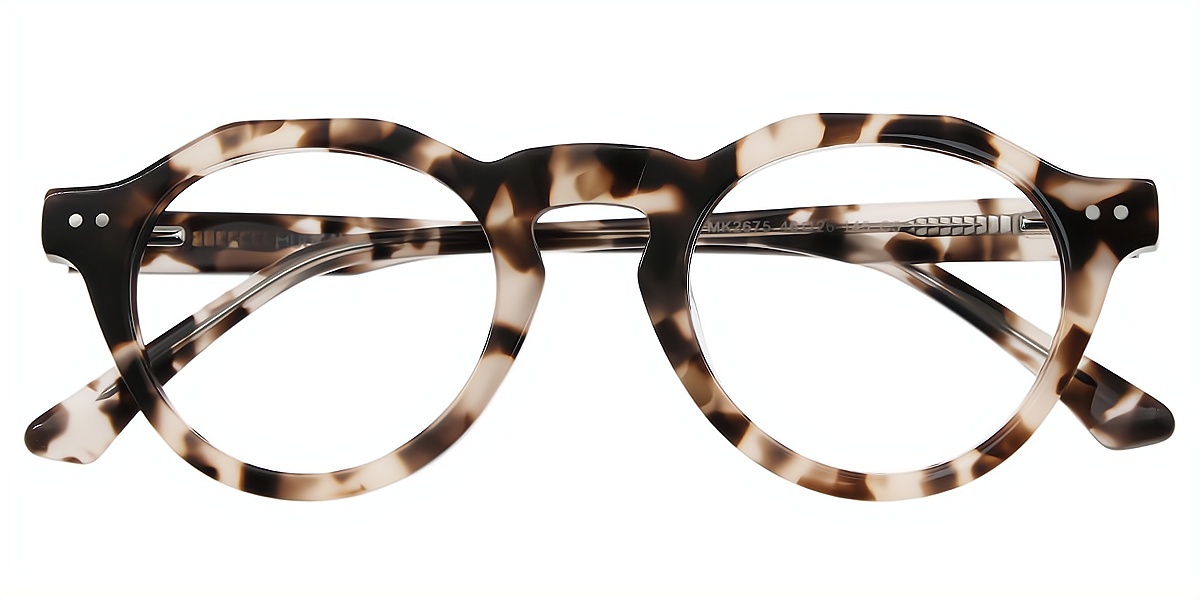 Tortoise Horn Keyhole Bridge Acetate Eyeglasses