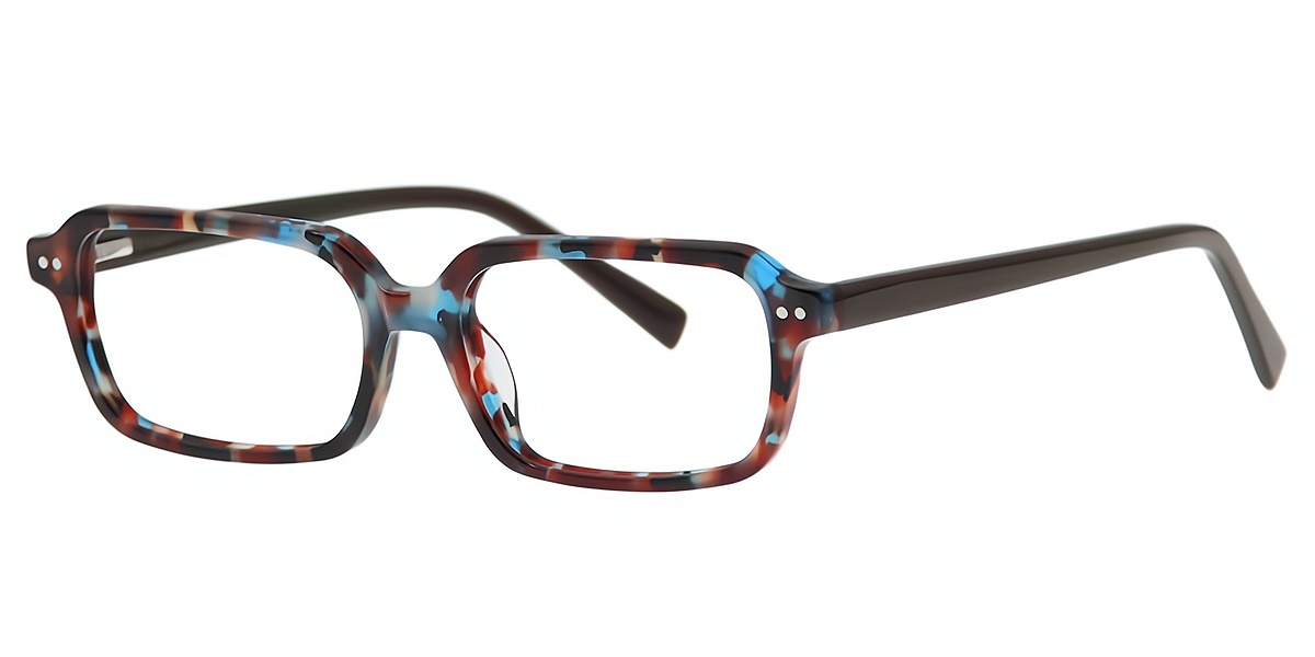 Tortoise Rectangle Modish Acetate Eyeglasses