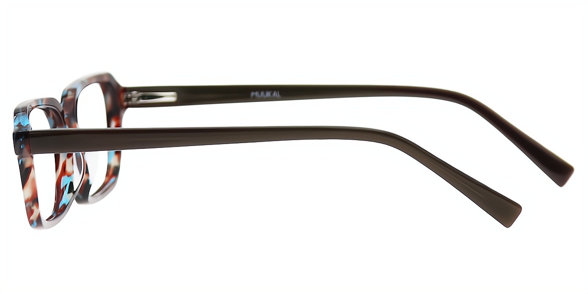 Tortoise Rectangle Modish Acetate Eyeglasses