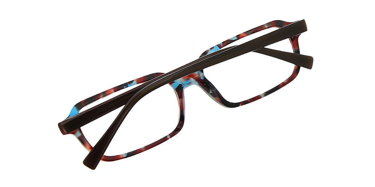 Tortoise Rectangle Modish Acetate Eyeglasses