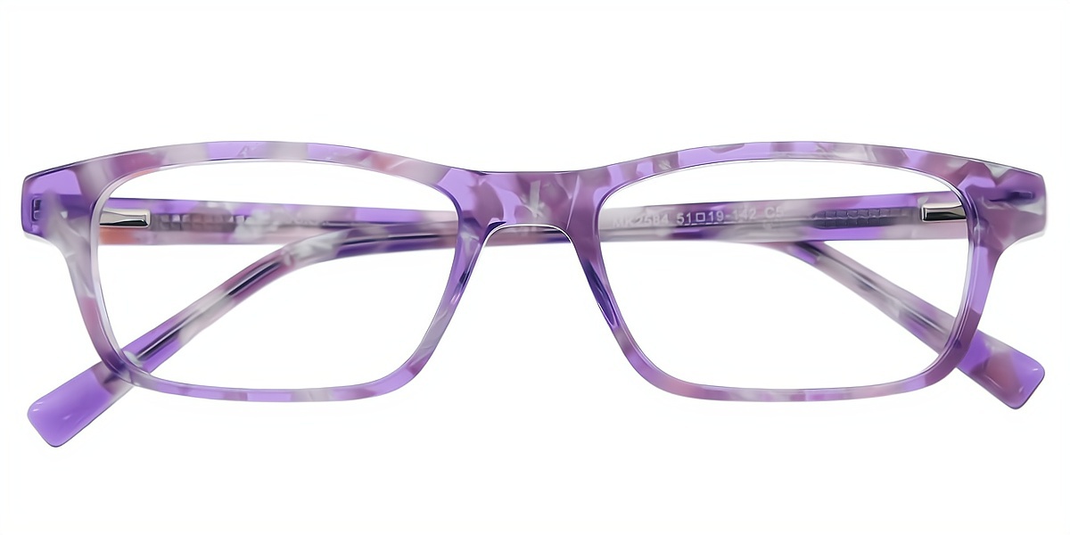 Mix Rectangle Simple Acetate Eyeglasses