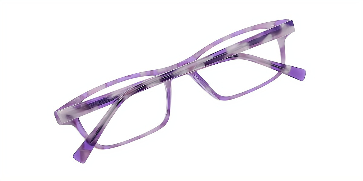 Mix Rectangle Simple Acetate Eyeglasses