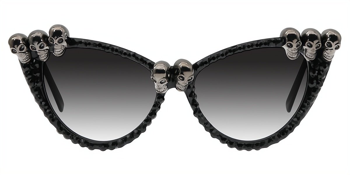 Black Cat Eye Geek-Chic Plastic Eyeglasses