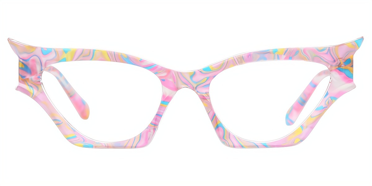 Mix Cat Eye Modish Plastic Eyeglasses