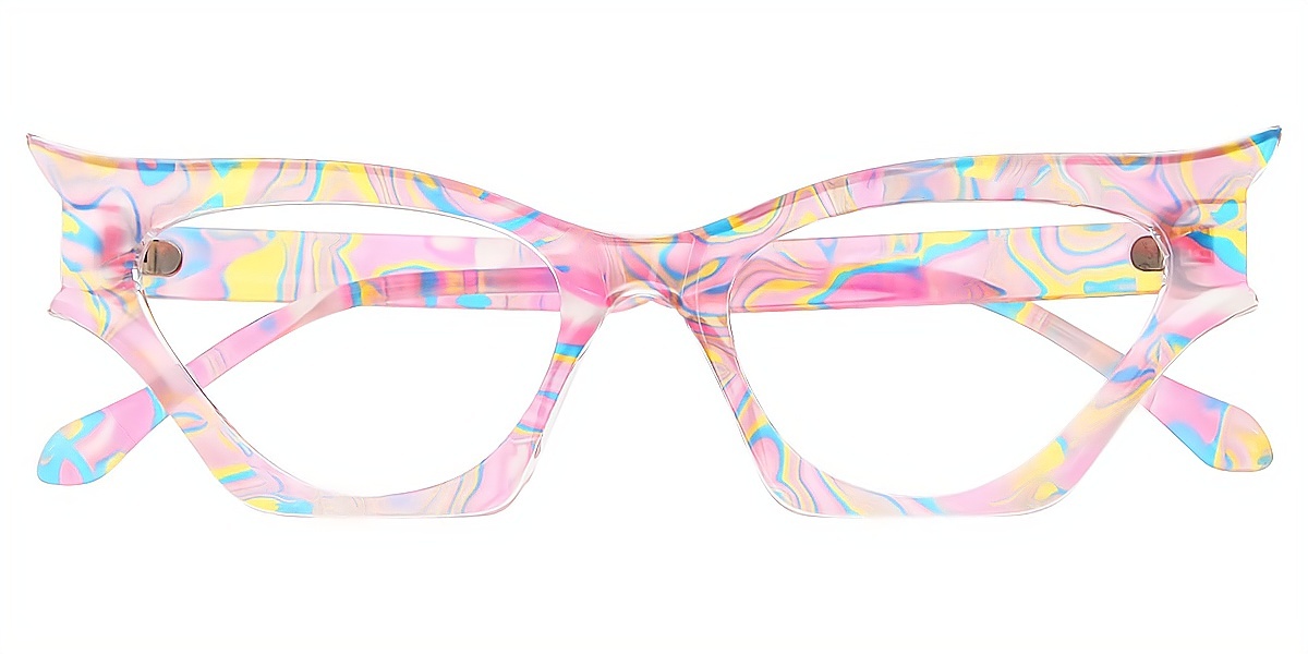 Mix Cat Eye Modish Plastic Eyeglasses