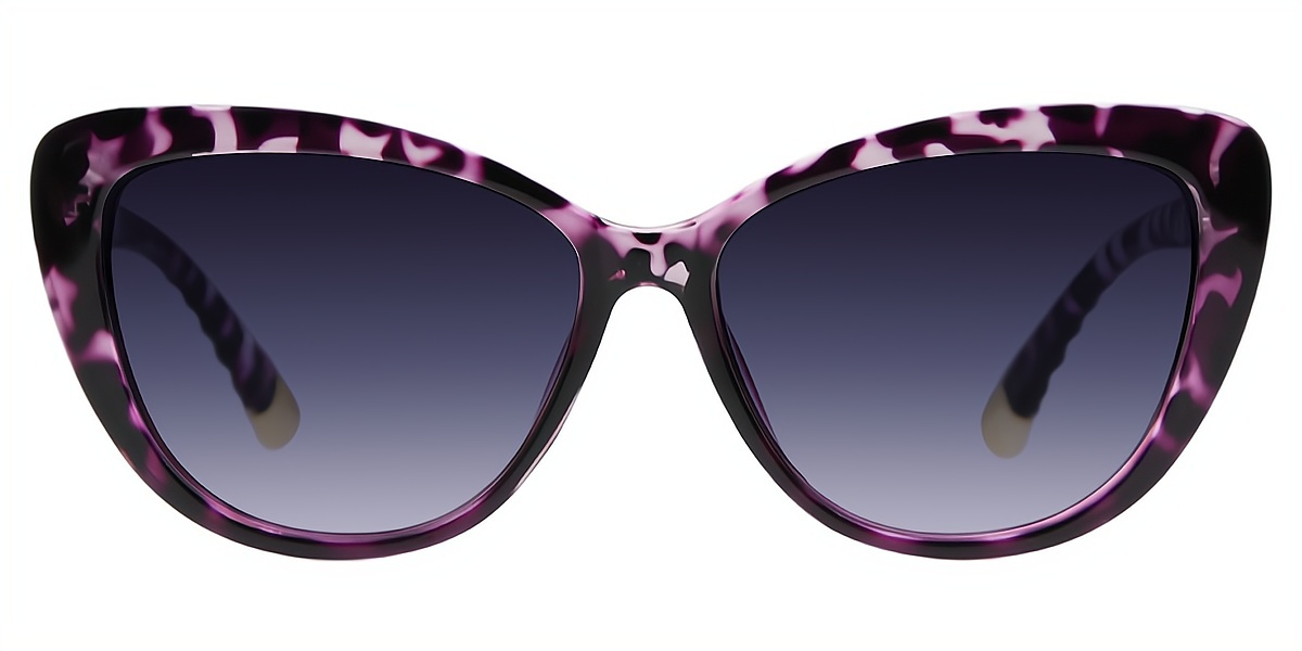 Purple Cat Eye Modish Plastic Eyeglasses
