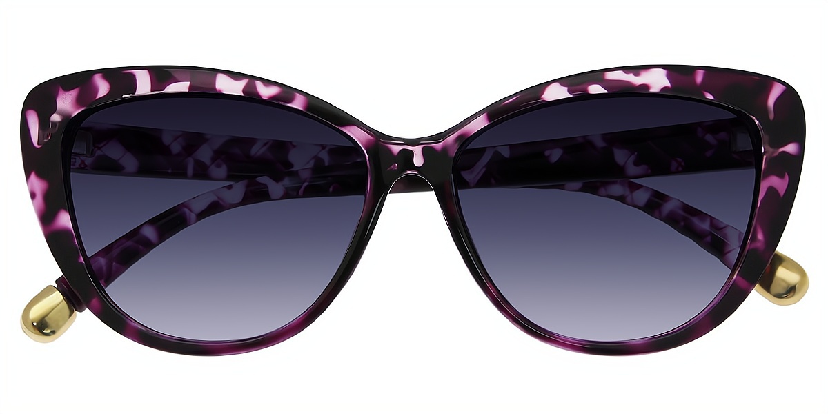 Purple Cat Eye Modish Plastic Eyeglasses