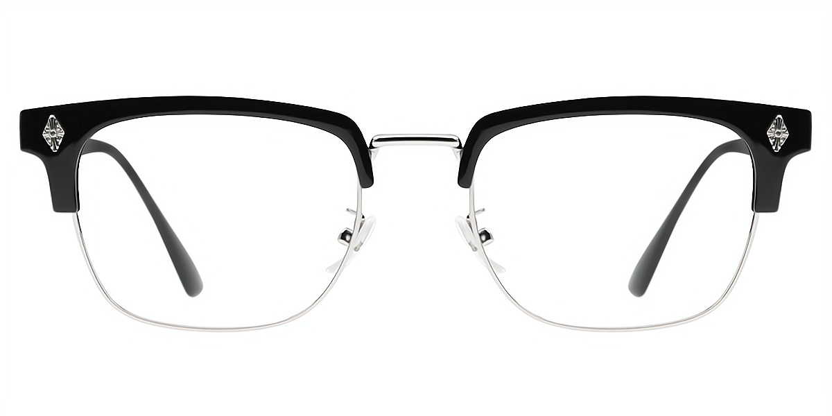 Silver Horn Classic Mixed Materials Eyeglasses