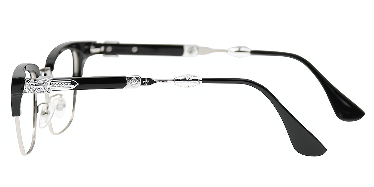 Silver Horn Classic Mixed Materials Eyeglasses
