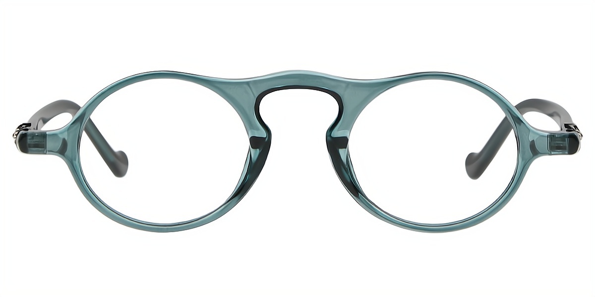 Green Oval Retro TR90 Eyeglasses