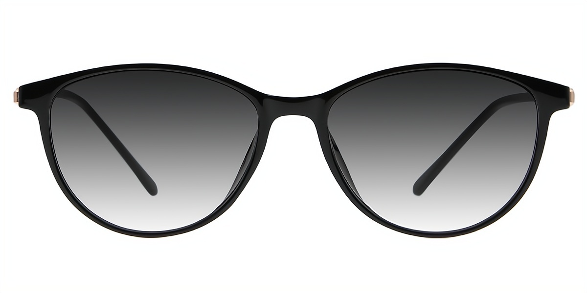 Black Cat Eye Classic Mixed Materials Eyeglasses