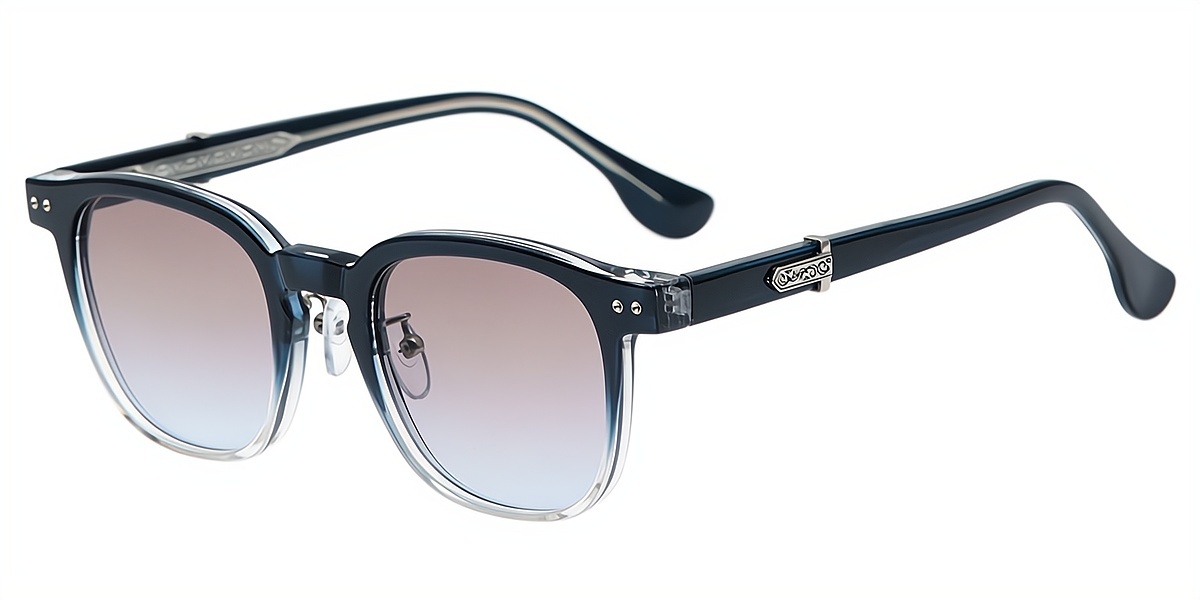Blue Horn Elaborate Plastic Eyeglasses