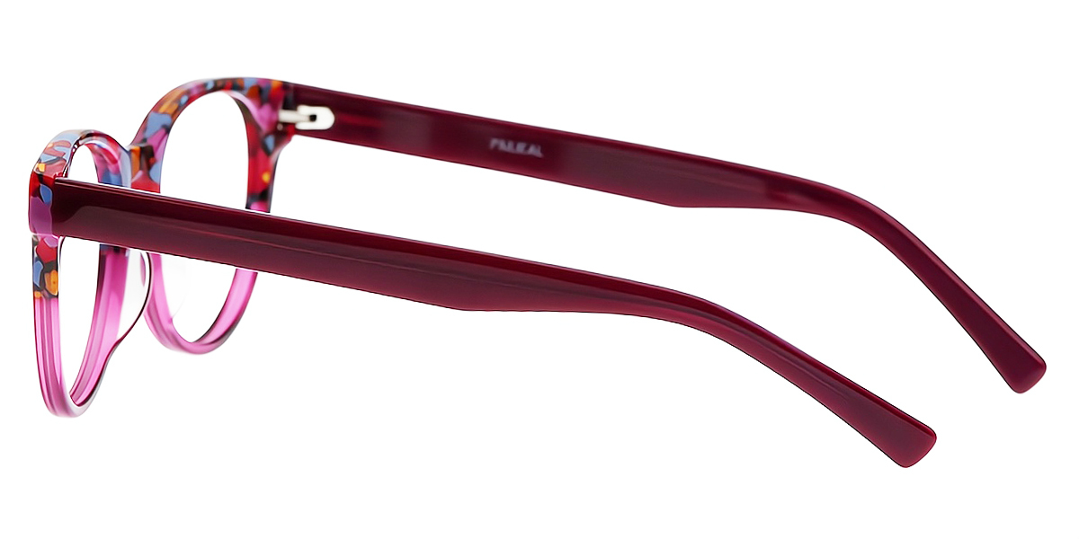 Floral Oval Refined Acetate Eyeglasses