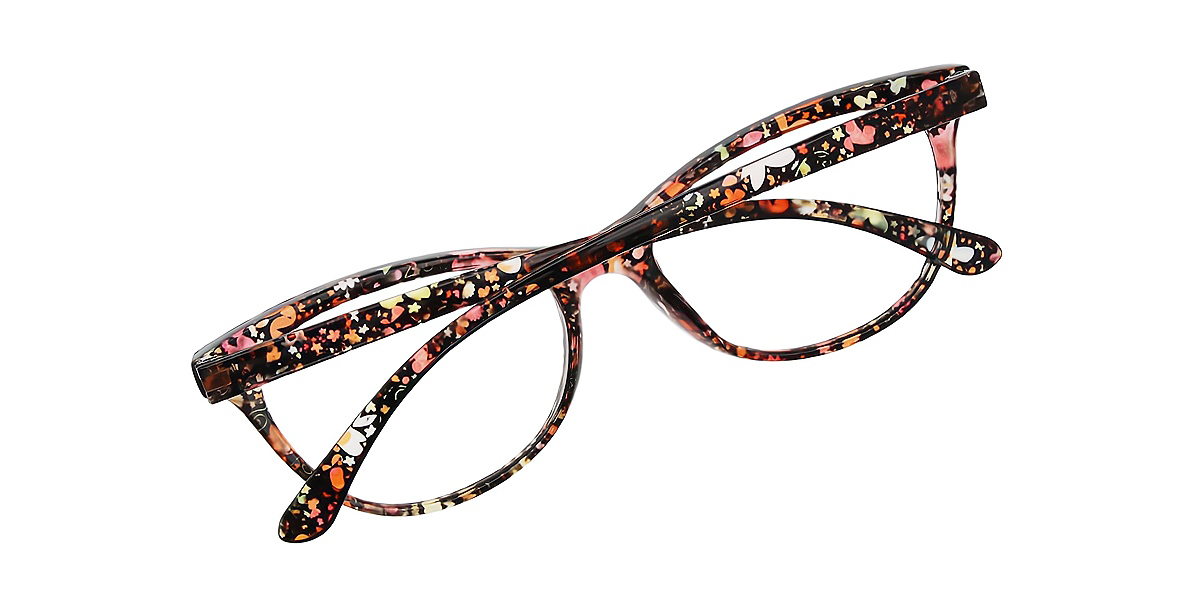 Mix Cat Eye Modish Plastic Eyeglasses