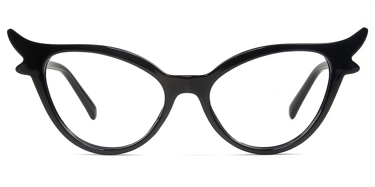 Black Cat Eye Modish Acetate Eyeglasses