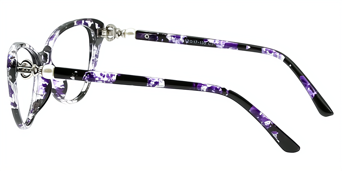 Purple Cat Eye Modish Plastic Eyeglasses