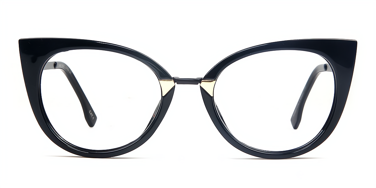 Black Cat Eye Modish Plastic Eyeglasses