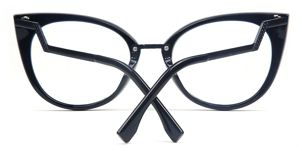 Black Cat Eye Modish Plastic Eyeglasses