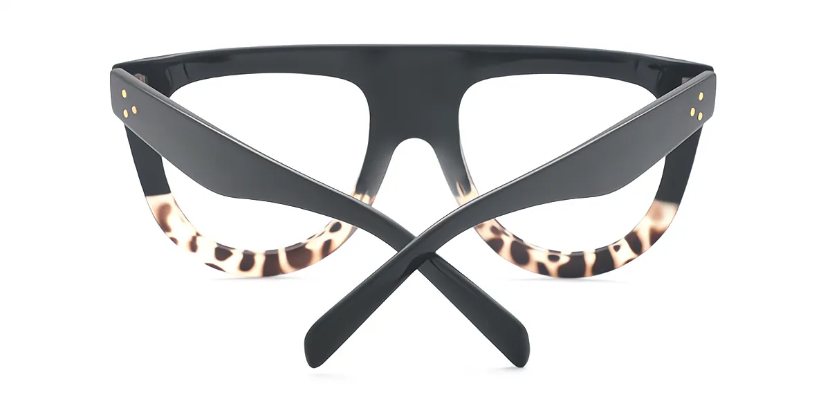 Tortoise Aviator Unique Plastic Eyeglasses