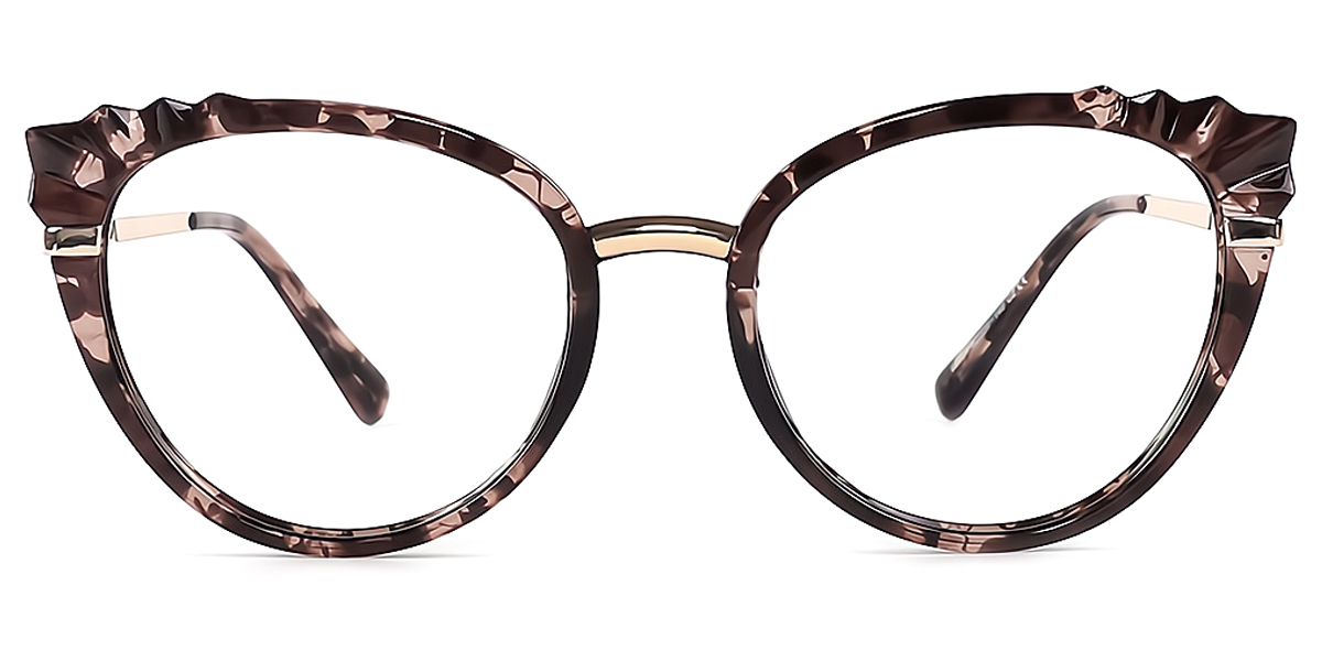 Tortoise Cat Eye Hipster Plastic Eyeglasses