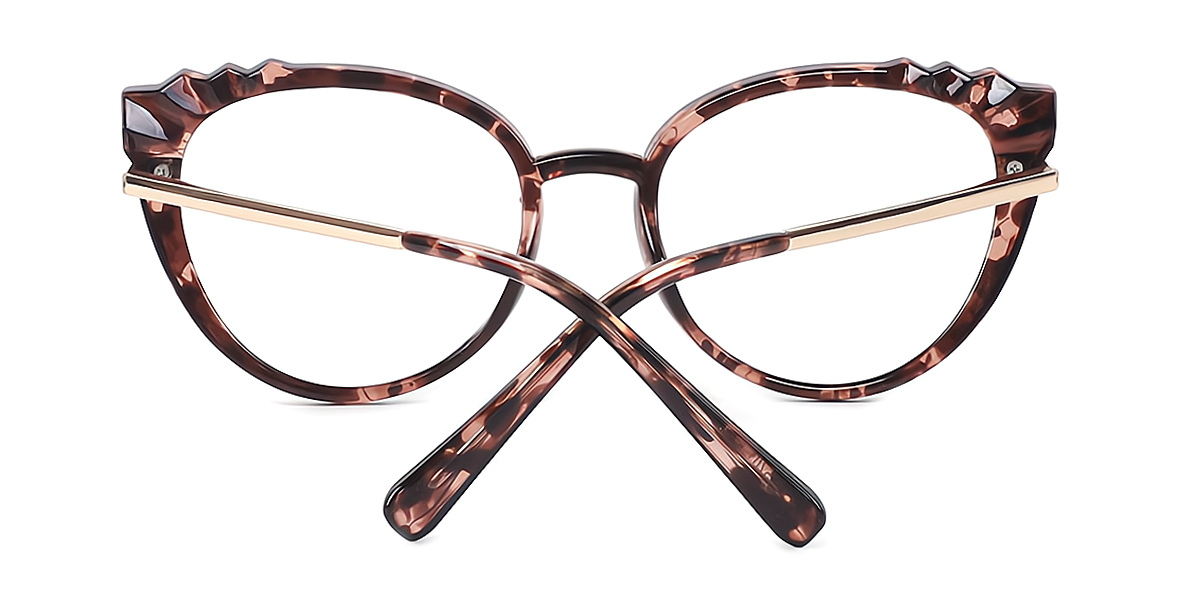 Tortoise Cat Eye Hipster Plastic Eyeglasses
