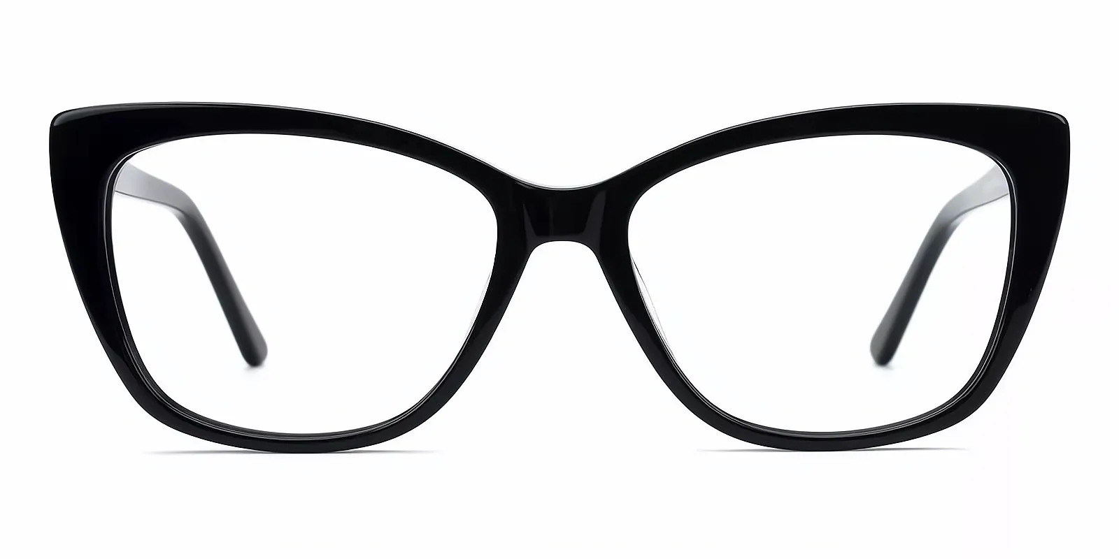 Black Cat Eye Unique Acetate Eyeglasses