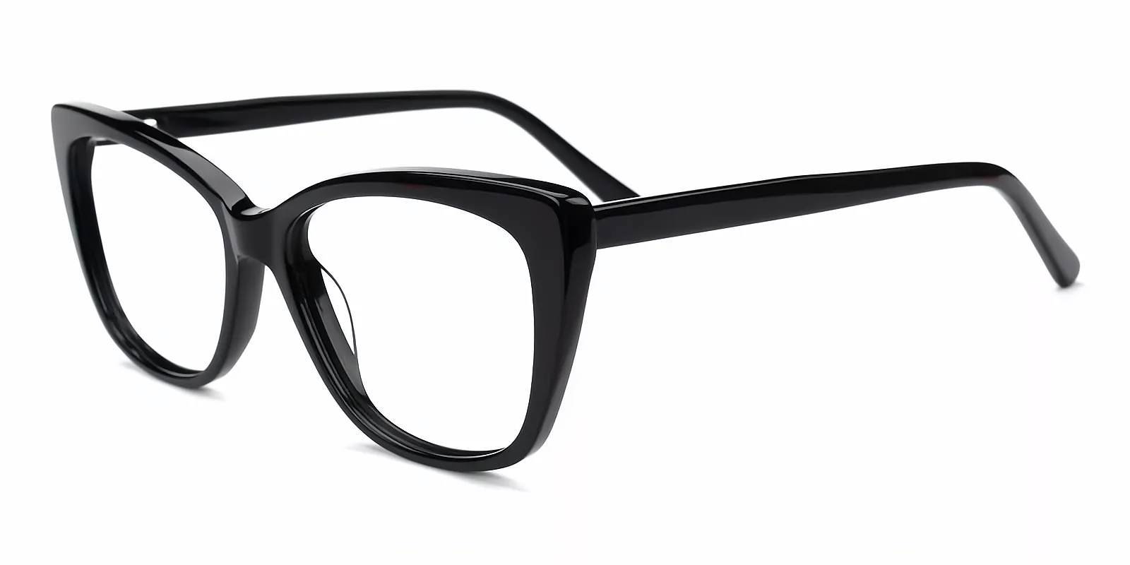 Black Cat Eye Unique Acetate Eyeglasses