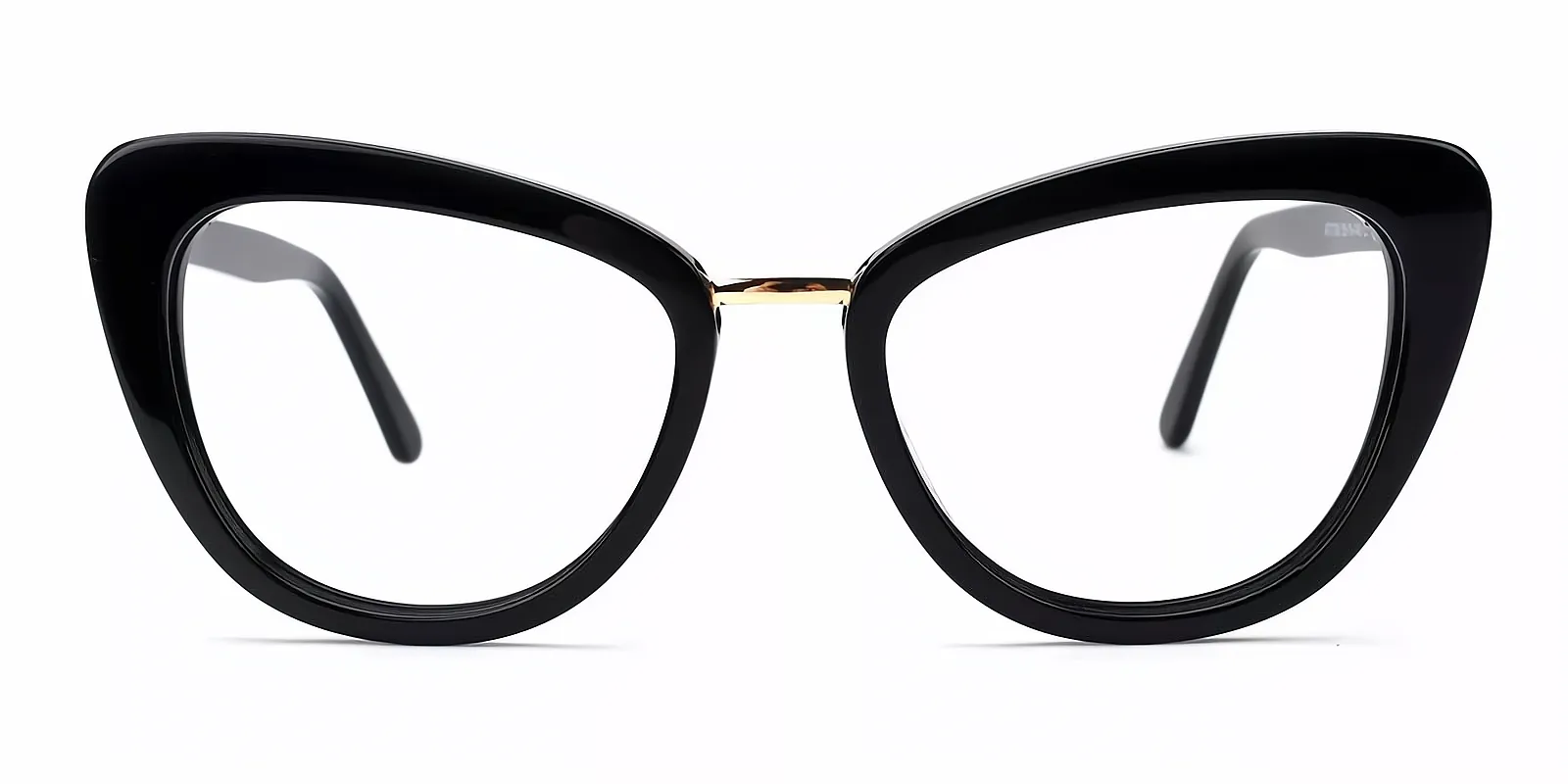 Black Cat Eye Unique Acetate Eyeglasses