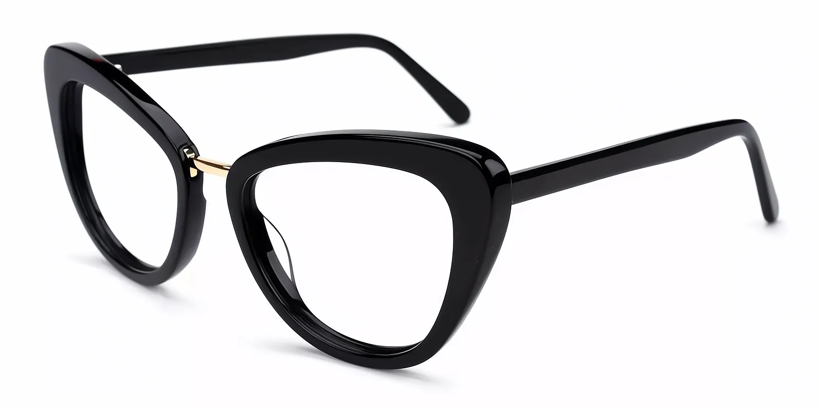 Black Cat Eye Unique Acetate Eyeglasses