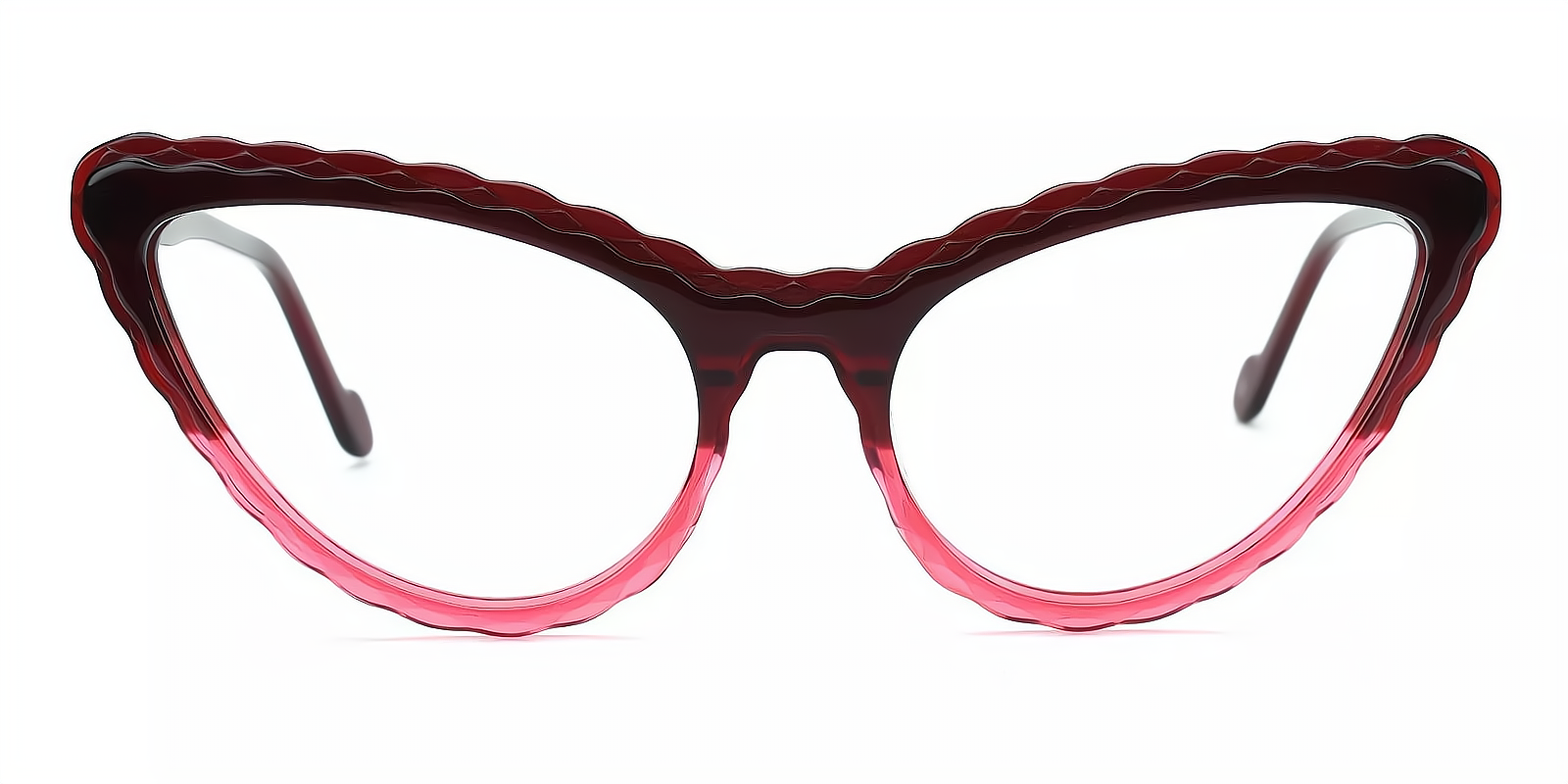 Purple Cat Eye Unique Acetate Eyeglasses