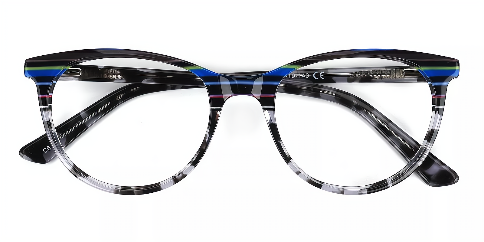 Linda Purple Round Modish Acetate Eyeglasses | Muukal.com