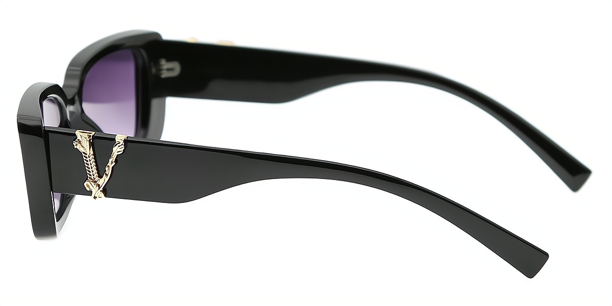 Black Rectangle Unique TR90 Eyeglasses