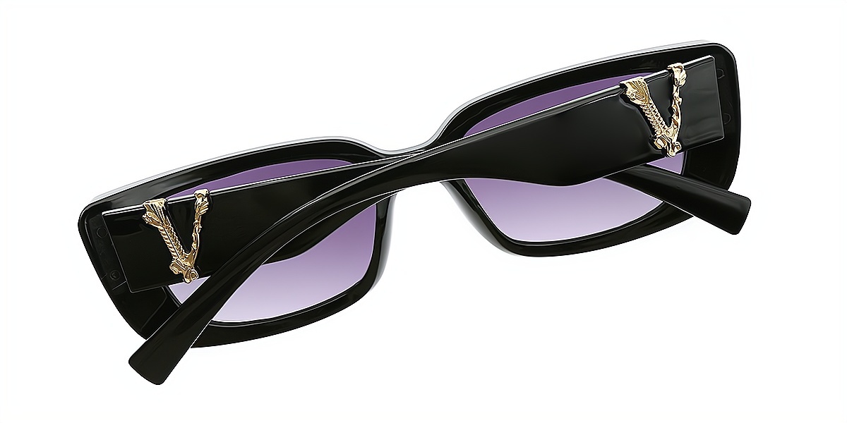 Black Rectangle Unique TR90 Eyeglasses