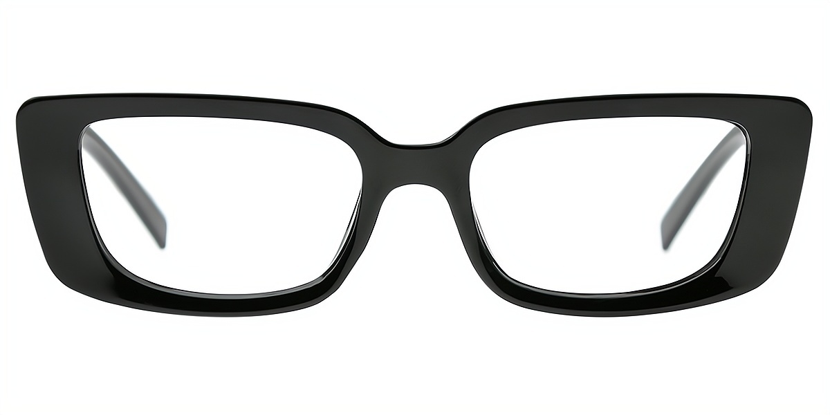 Black Rectangle Unique TR90 Eyeglasses