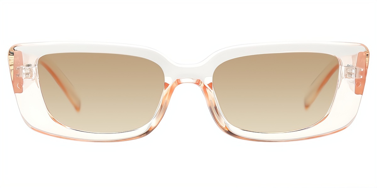 Brown Rectangle Unique TR90 Eyeglasses