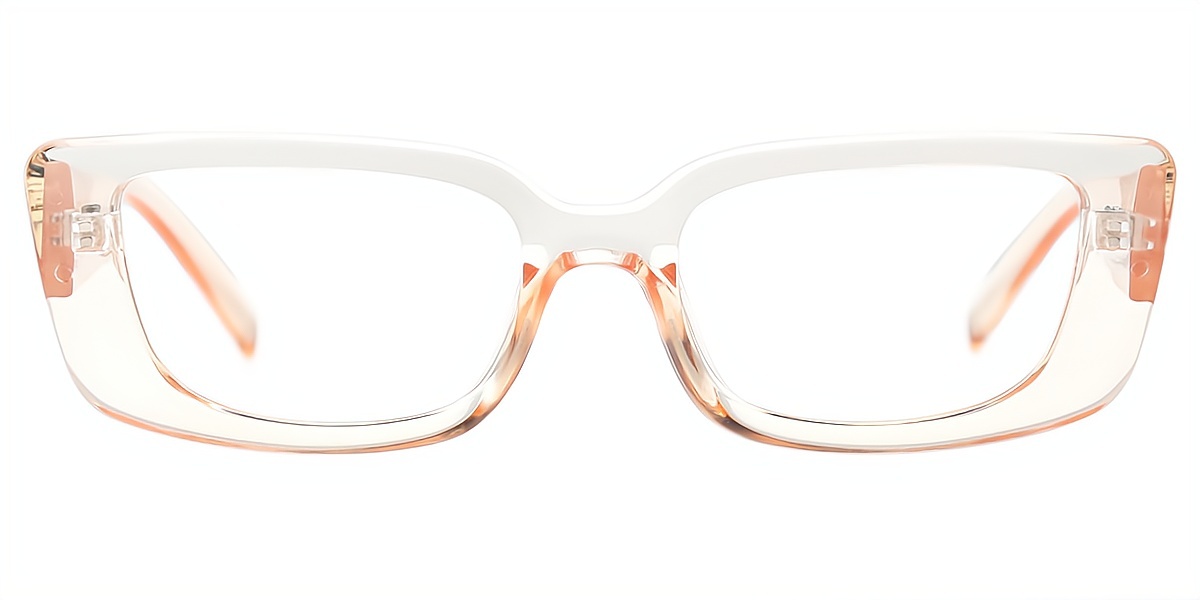 Brown Rectangle Unique TR90 Eyeglasses