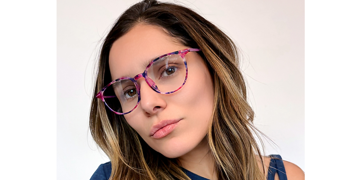 Purple Oval Modish Lightweight TR90 Eyeglasses