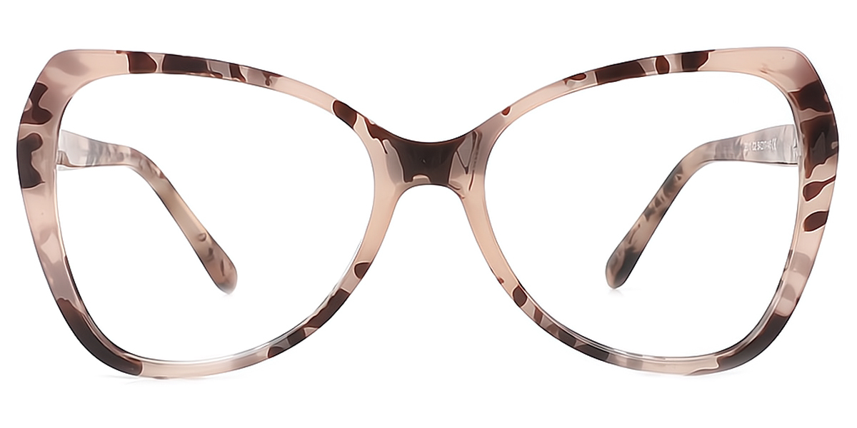 Tortoise Geometric Elegant TR90 Eyeglasses
