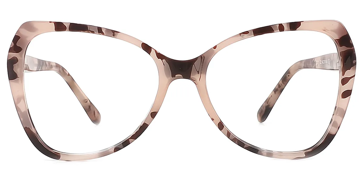 Tortoise Geometric Elegant TR90 Eyeglasses